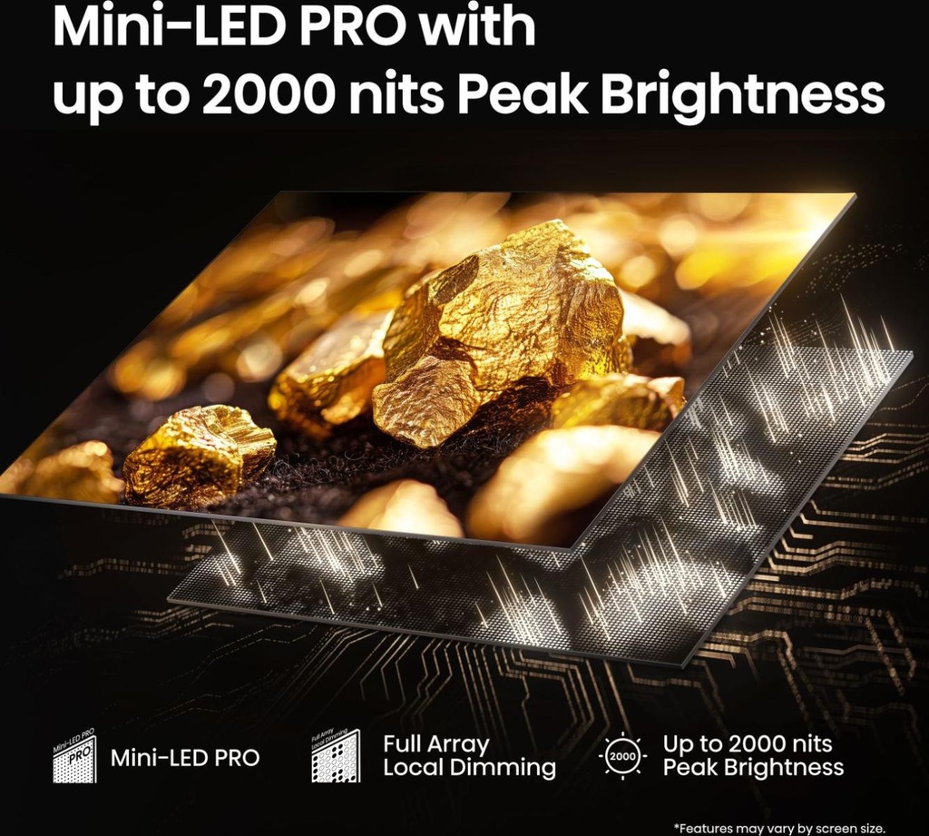 Hisense 75U7Q PRO 75'' 4K Smart QLED MINI LED 165hz TV