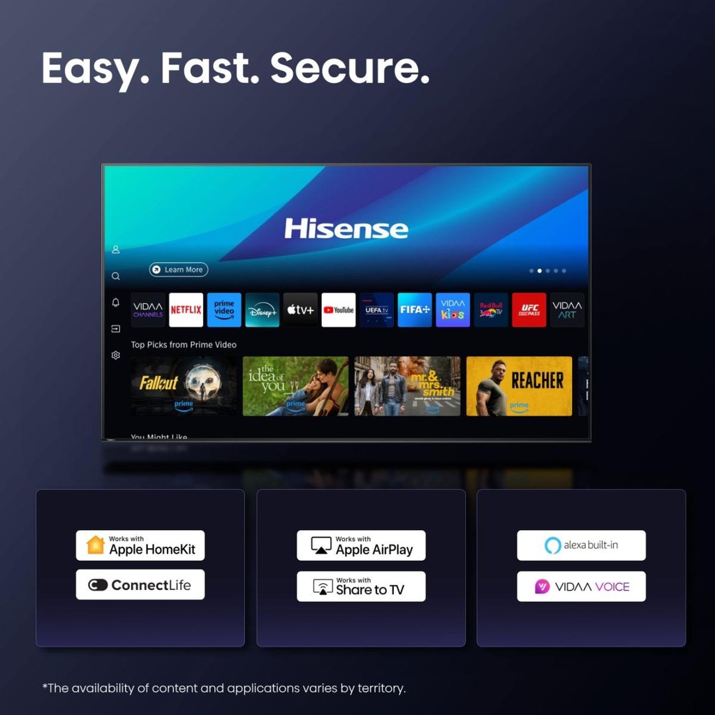 Hisense 55U7Q 55'' 4K Smart QLED MINI LED 144hz Gaming TV