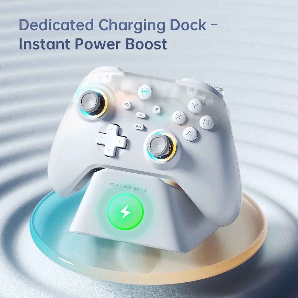 Machenike PC Gamepad G3 V2 Tri-mode 2.4GHz-BT-USB C With Charging Base