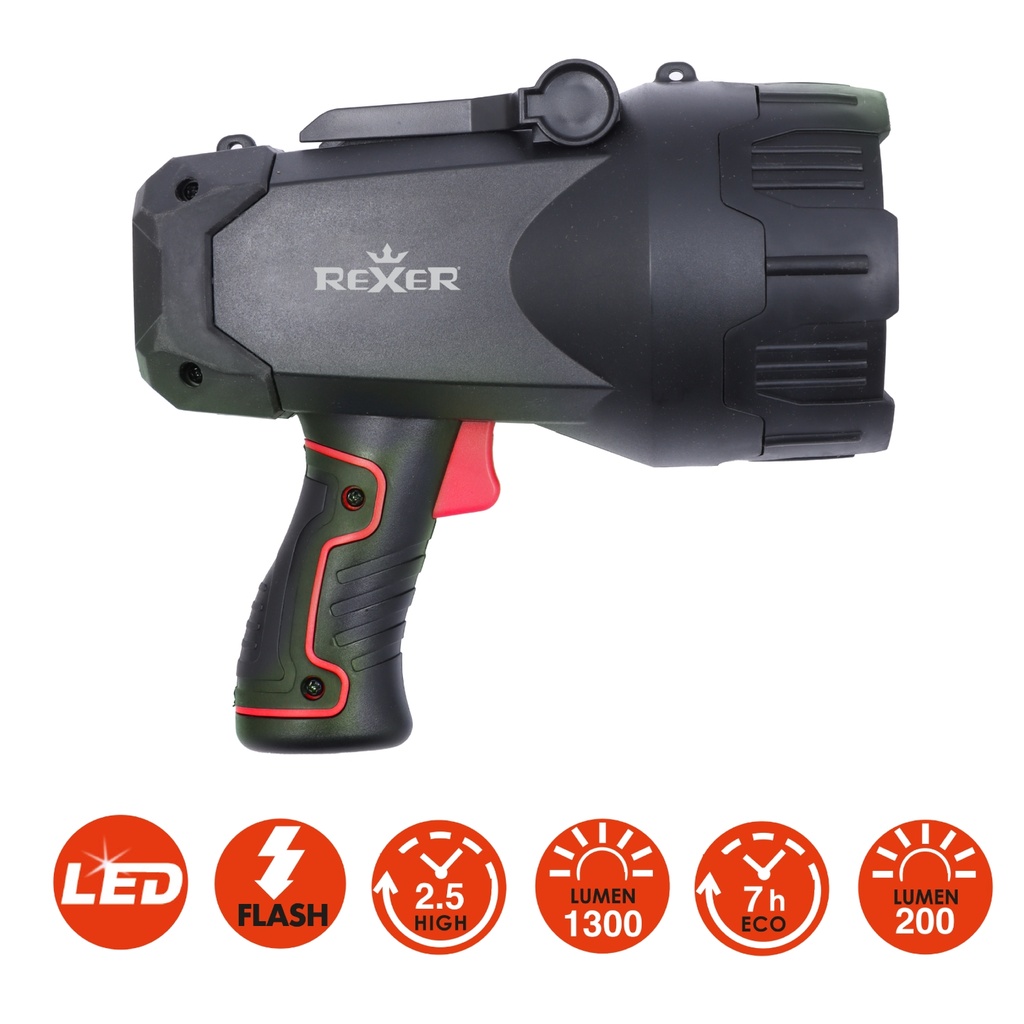 Rexer Torchlight 10W Rechargeable 4000mah 1300lm RX8045L
