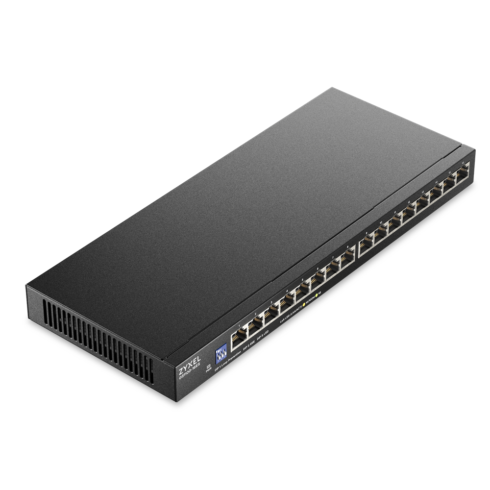 Zyxel Switch Gigabit Ethernet 16-Port UK Plug GS1100-16ES