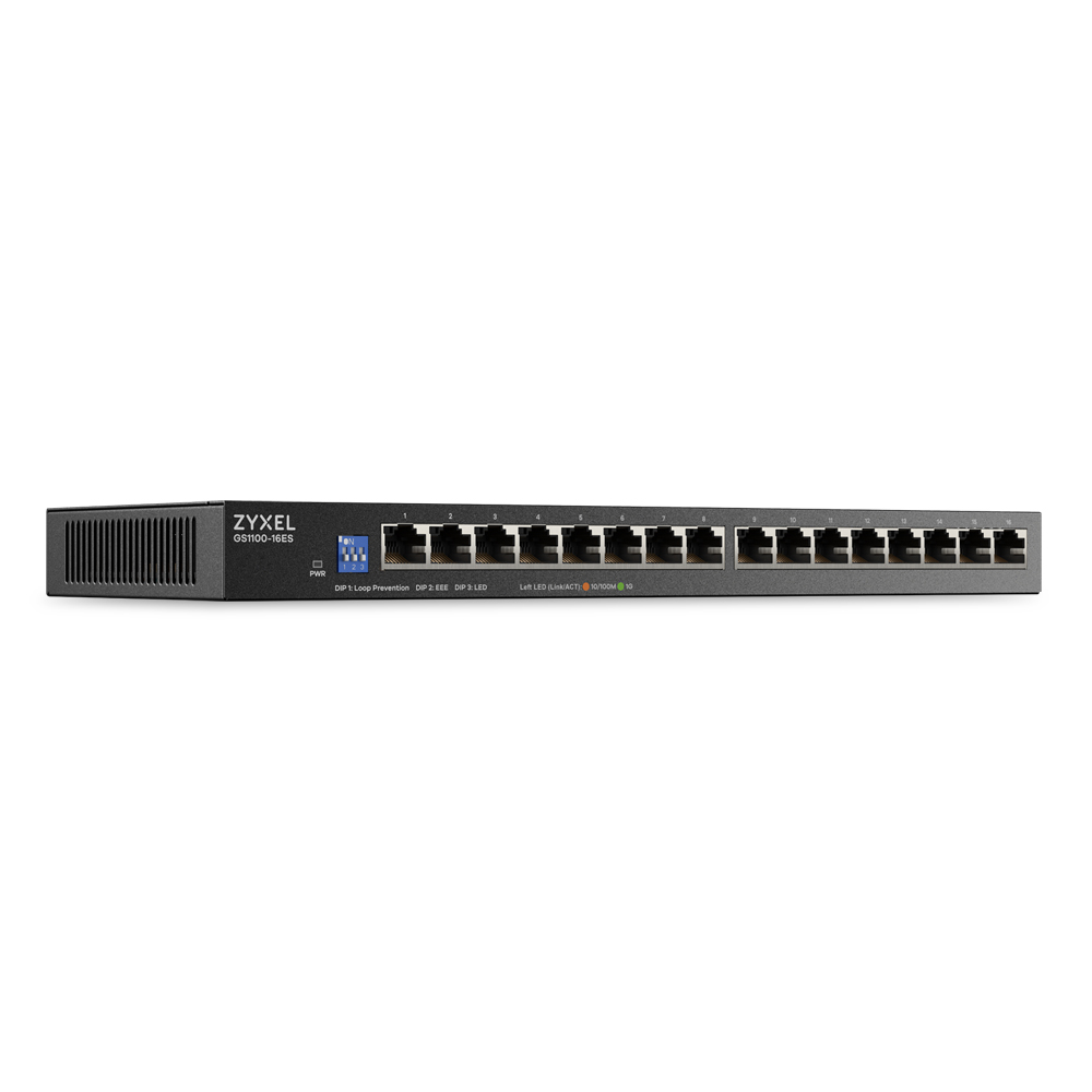 Zyxel Switch Gigabit Ethernet 16-Port UK Plug GS1100-16ES