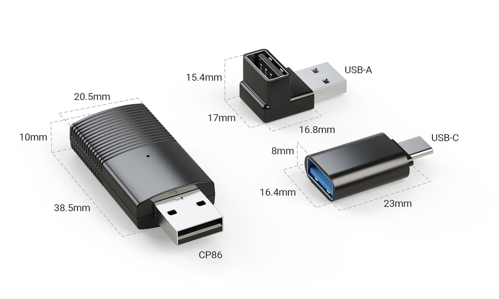 MINIX CAR Wired to Wireless CarPlay USB Dongle CP86