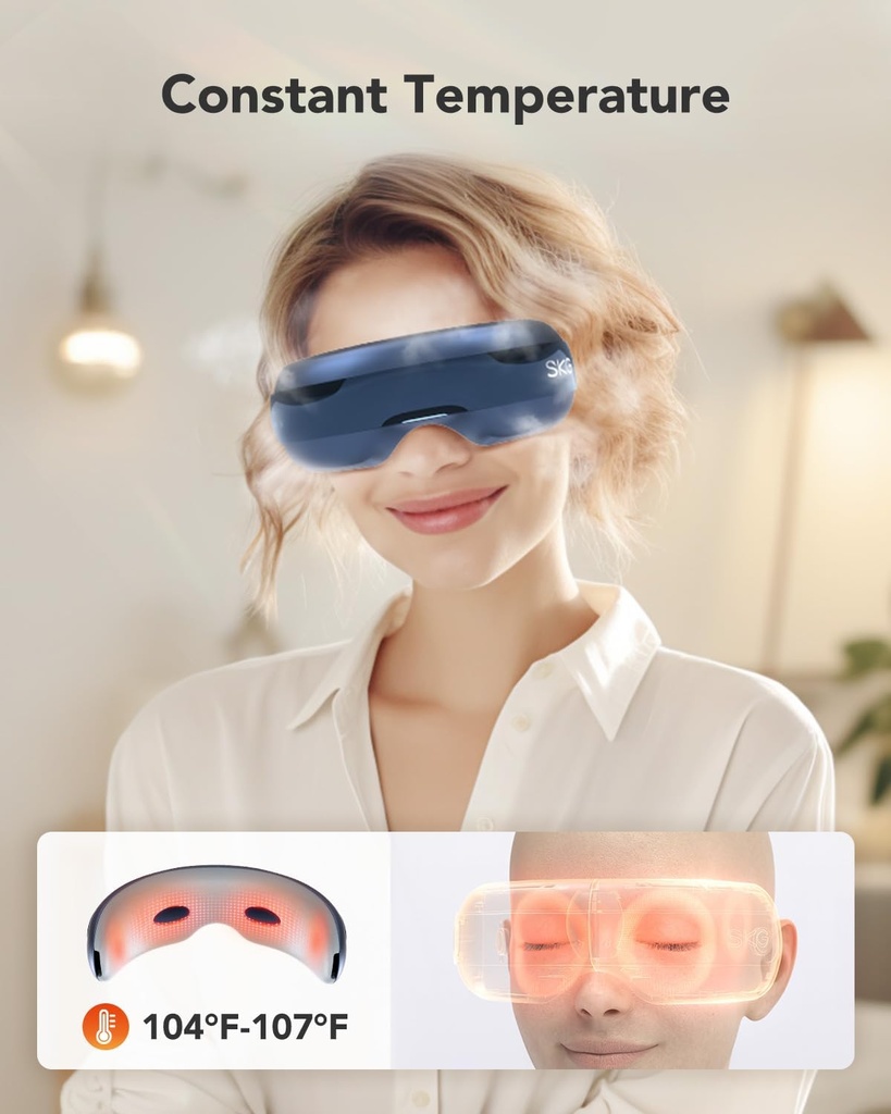 SKG E3 Pro Eye Massager Airbag-Hot Compress-Music & Visible Window