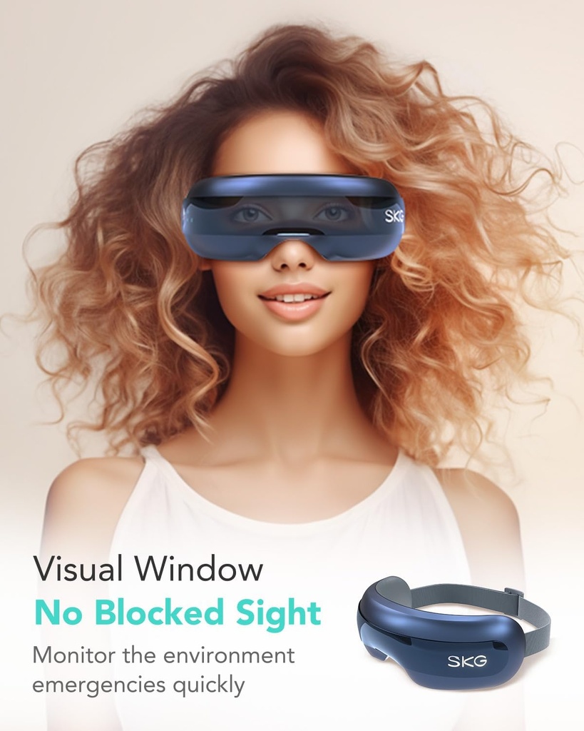 SKG E3 Pro Eye Massager Airbag-Hot Compress-Music & Visible Window