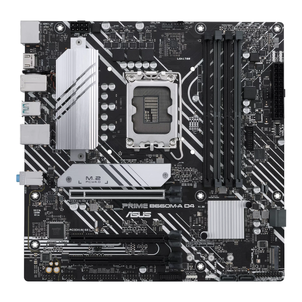 ASUS Motherboard LGA1700 mATX DDR4 PRIME B660M-A D4-CSM