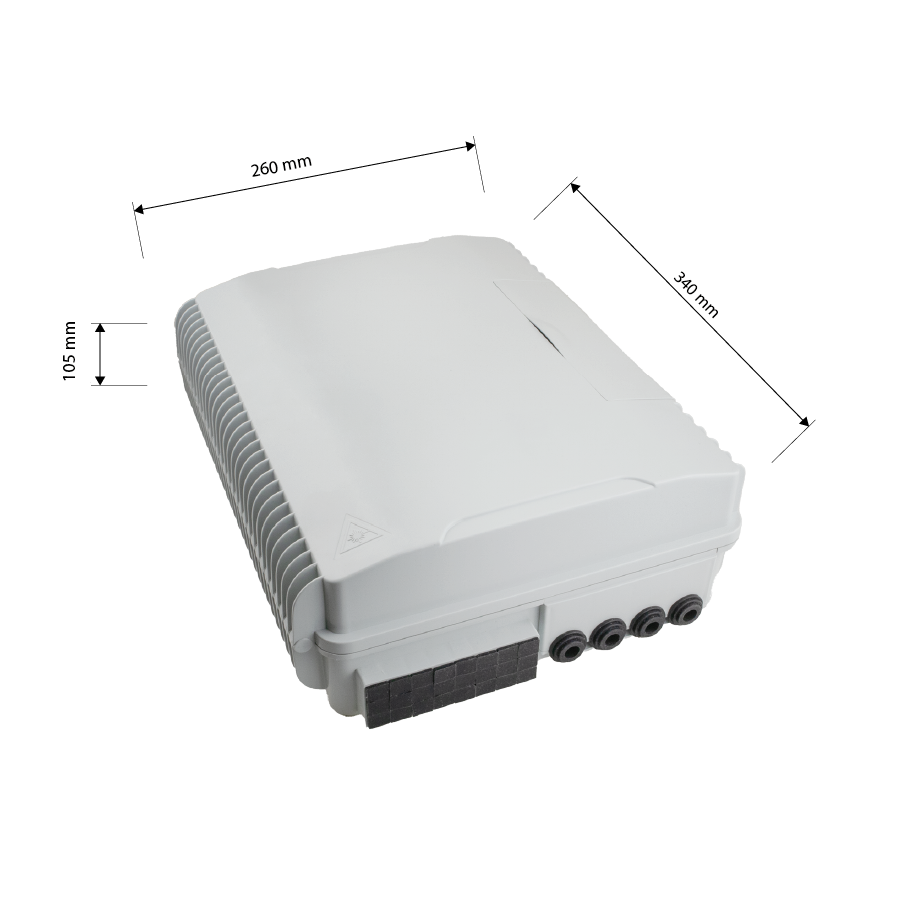 Opton Fiber Distribution Box 4 IN - 24 OUT IP65