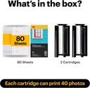 Kodak Printer Dock Sheets for Dock Plus & Dock ERA 4x6 (80 Sheets + Cartridge)