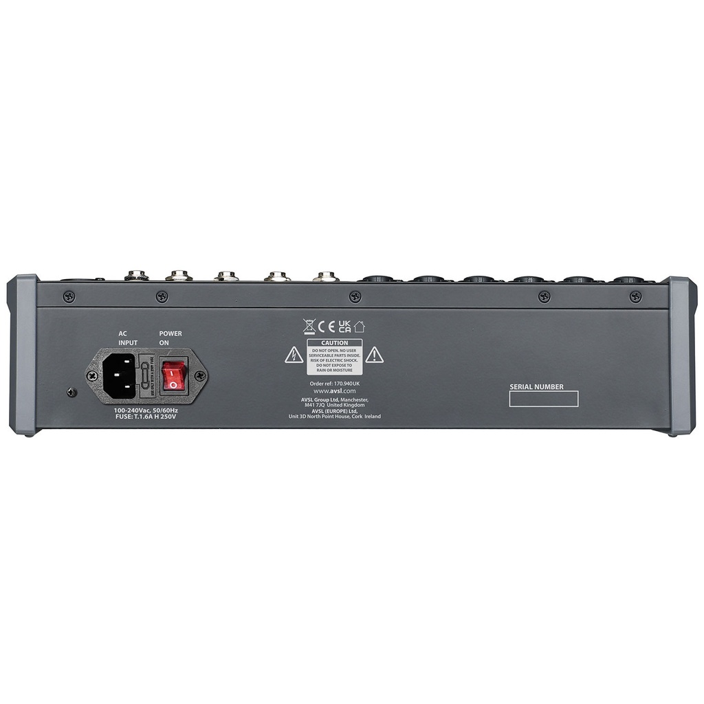 Citronic CMC-14 Live Mixer 14channels with DSP USB Play/Record Bluetooth PC/Mac Connect 170.940UK