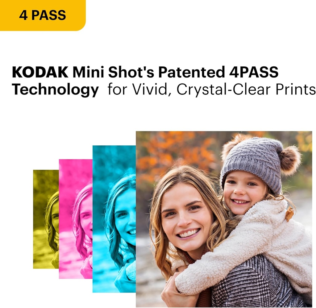 Kodak Instant Camera & Printer ERA Mini Shot 3 MS300B Black (3x3)