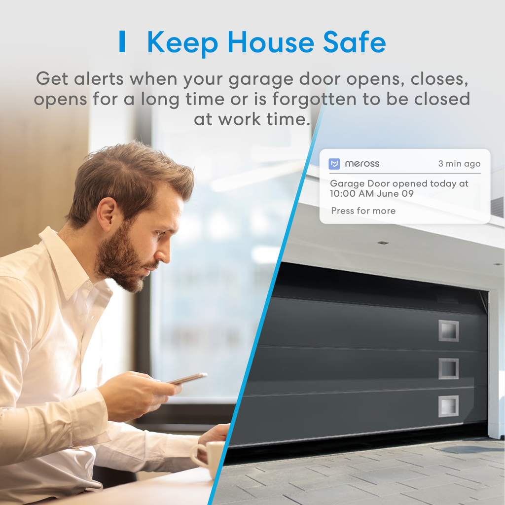 Meross Homekit Smart Wi-Fi Garage Door Opener MSG100HK-UK