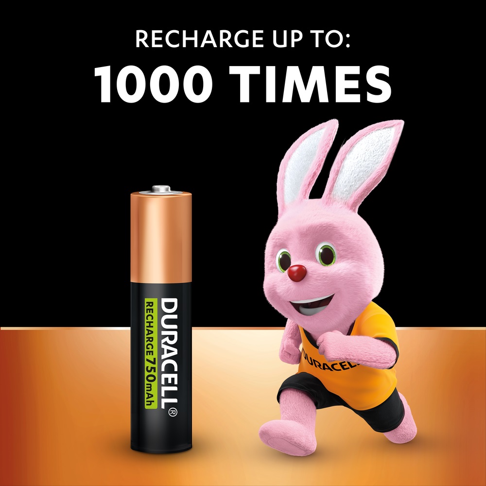 Duracell Rechargeable AAA 750 mAh (4pcs)