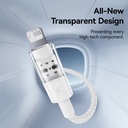 Baseus Cable Lightning to USB-A Gem Series 2m Moon White