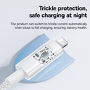 Baseus Cable Lightning to USB-A Gem Series 2m Moon White