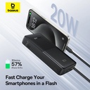 Baseus Powerbank 20W 10000mAh Bipow 2 Black