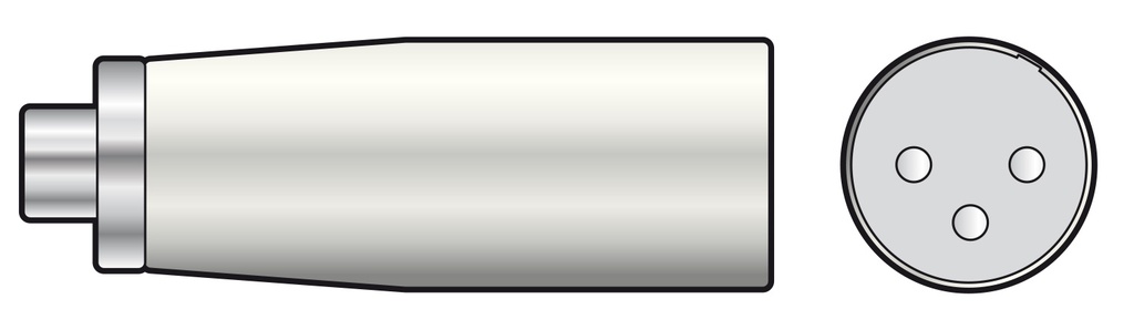 QTX RCA Female to XLR Male Adaptor 764.343UK