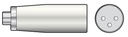 QTX RCA Female to XLR Male Adaptor 764.343UK