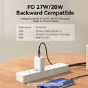 Vention Charger Wall 30W 1xUSBC UK Plug White FAIW0-UK