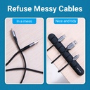 Vention Cable Organiser 5 Ports Desktop Cable Manager 6mm KBRB0