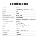 Vention HDMI Cable 2.1 8K60Hz Braided Ultra Thin 1.5m ALOGG