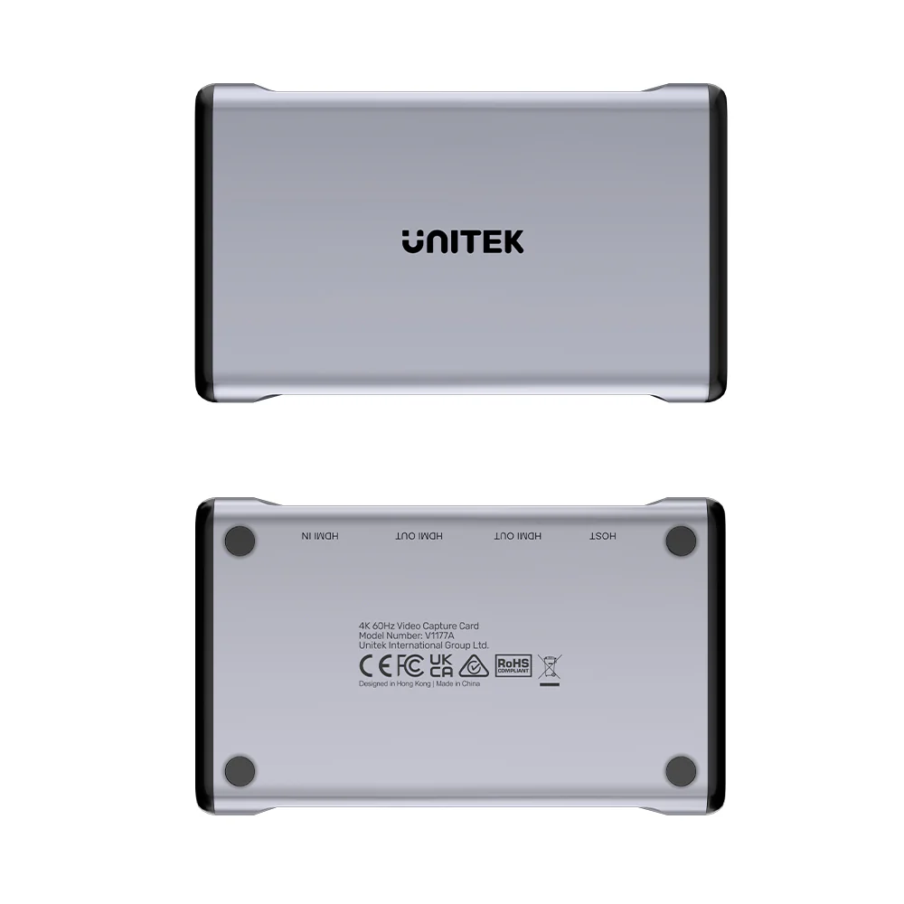 Unitek Capture Card 4K60Hz 3.5mm Audio & Dual HDMI Loop Out V1177A