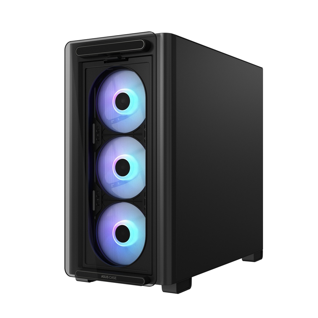 ASUS PC Case mATX Tempered Glass 4xARGB Fans A23 PLUS Black