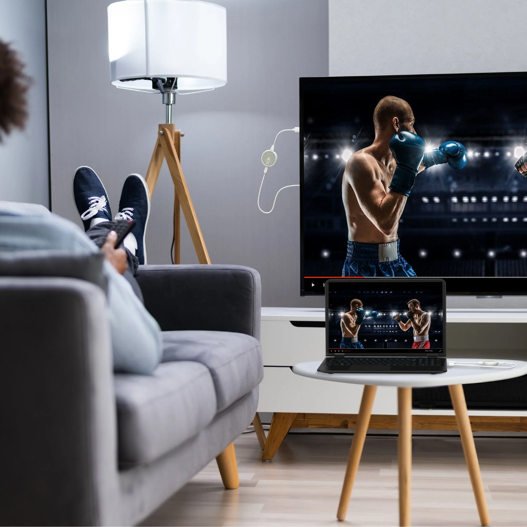 j5create JVAW75 Wireless HDMI Screencast Display Transmitter & Receiver 4K30Hz Supports Miracast, Airplay & Chromecast