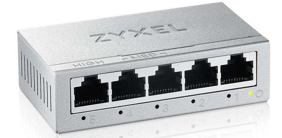 Zyxel Switch Gigabit Ethernet 5-Port Metal with QoS UK Plug GS-105BV5