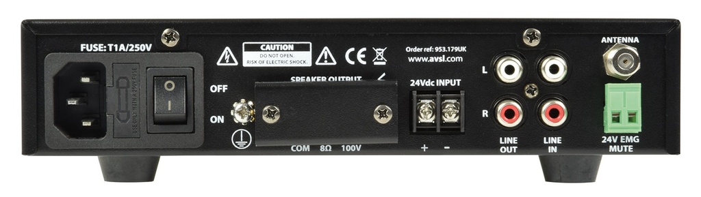 Adastra UM90 100V Compact Amplifier 90W BT/USB/FM 953.179UK