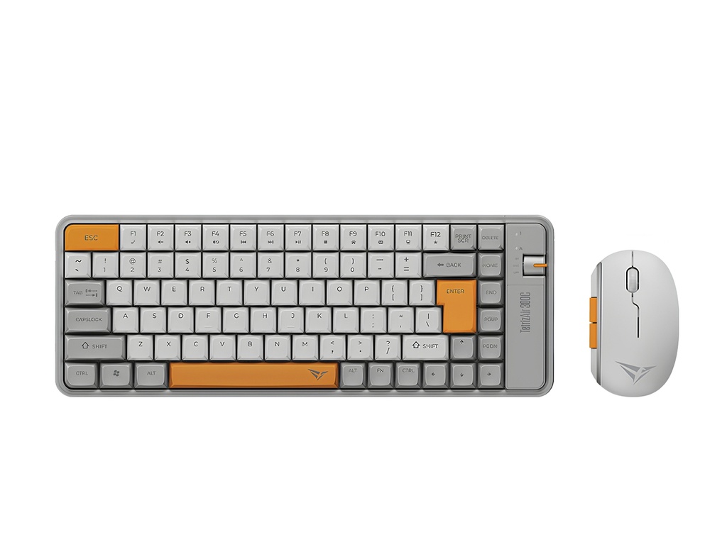 Alcatroz Keyboard & Mouse 2.4G+BT Combo 84K Tetriz Air 300C Summer White