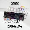 Armaggeddon MKA-7C Black Mechanical Gaming Keyboard 104 Keys Linear Red