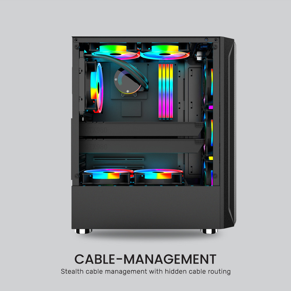 Armaggeddon Gaming Case ATX 3xARGB TRITRON 2 White