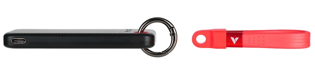 Verbatim SSD Portable Pocket Keyring 3.2 Gen2 1TB Black/Red