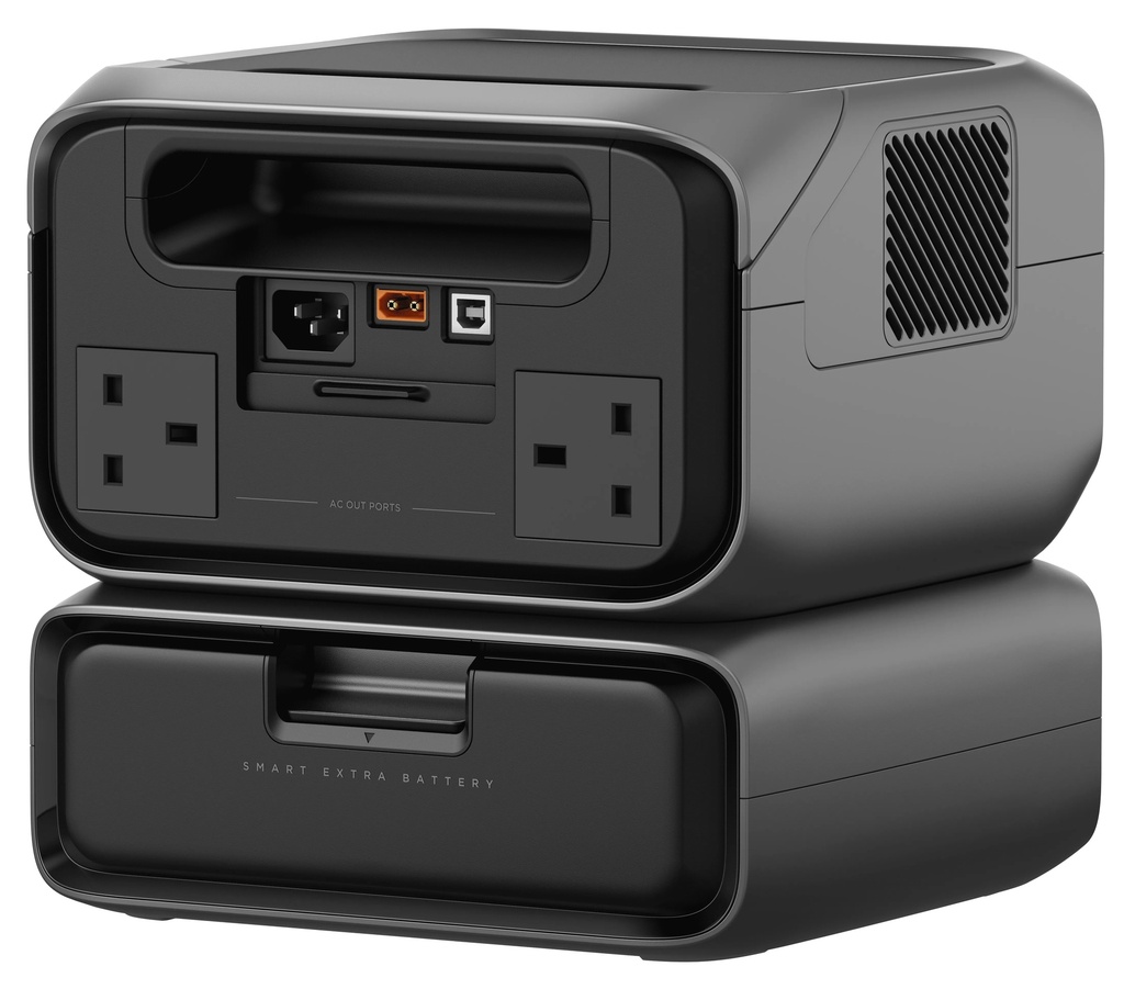 EcoFlow RIVER 3 Max 572Wh 600W with 3 UK plugs 100W USB-C (Plus + EB300)