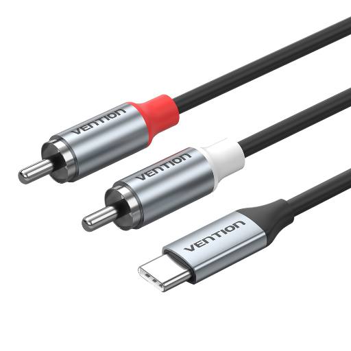 [29613] Vention AUDIO CONVERTER USB-C to 2RCA Male Cable 1.0m BIKHF