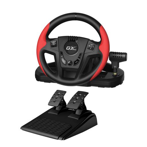 [29607] Genius Gaming Wheel Vibration-Gears-2xFoot Pedals PC/PS3/PS4 SpeedMaster