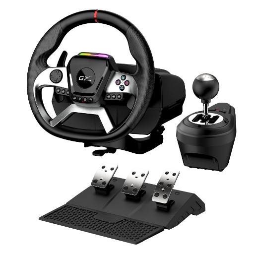 Genius SpeedMaster X5 FF Racing Wheel - Force Feedback, for PC, PS4, Xbox One