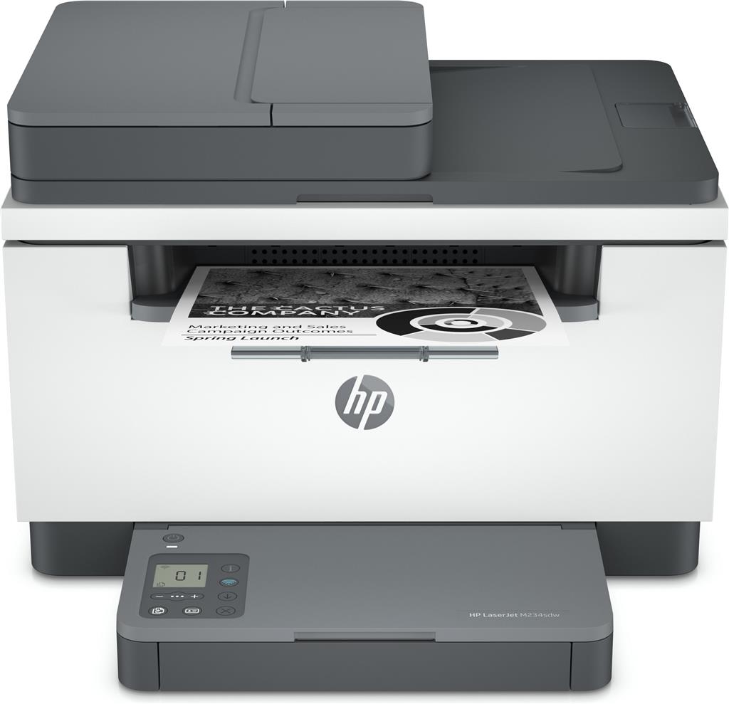 HP PRINTER ALL IN ONE LASER MONOCHROME BUSINESS M234SDW A4, PRINT, SCAN, COPY, 29PPM, 600 X 600 DPI, 64MB, DC:20K, 1-5 USERS, DUPLEX, ADF, USB, LAN, WIFI, 1YW, WHITE + BASALT