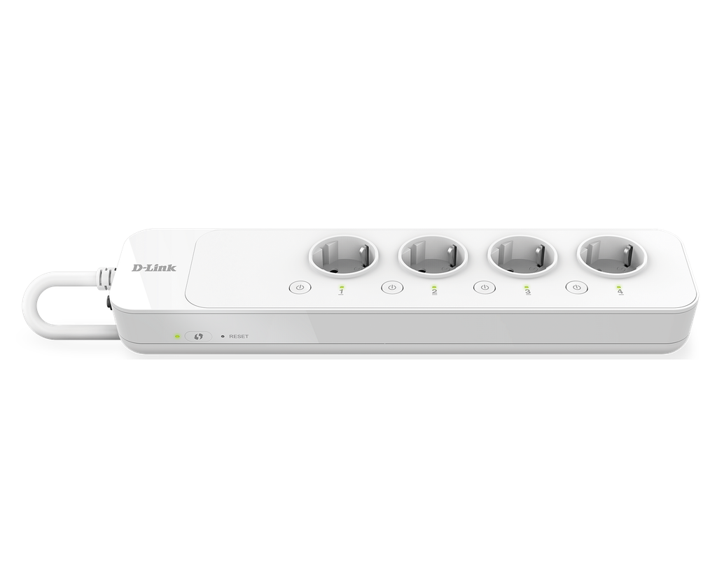 DLINK WIRELESS N SMART POWER STRIP, SMART REMOTE CONTROL, CONTROL YOUR APPLIANCES FROM ANYWHERE, SURGE & OVERHEAT PROTECTION, WPS, 4 X UK PLUGS, 1.5M CABLE