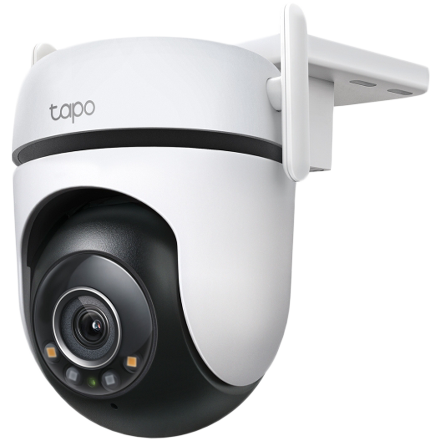 TP-LINK IP CAMERA, OUTDOOR PAN/TILT HOME SECURITY WI-FI, 2K QHD 4MP, DAY/NIGHT VIEW, 360' VISUAL COVERAGE, IP66, MICROSD UP TO 512GB, WIRED/WIRELESS NETWORKING, BUILT IN MIC AND SPEAKER
