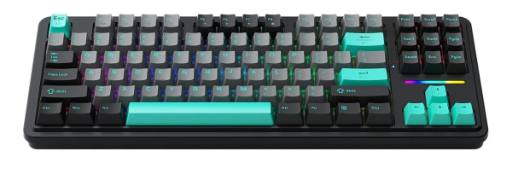 Machenike Wired Gaming Keyboard KG87,Gasket Design, Fully Hot-swappable Switches