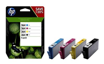 HP 364 Original Black,Cyan,Magenta,Yellow Multipack