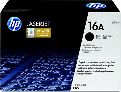 [Q7516A] HP 16A Black Original LaserJet Toner Cartridge