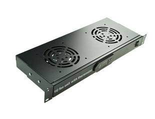 [29504] NETPRO Ventilation Panel 2x Fans & Digital Thermostat 1U NP-VP1U