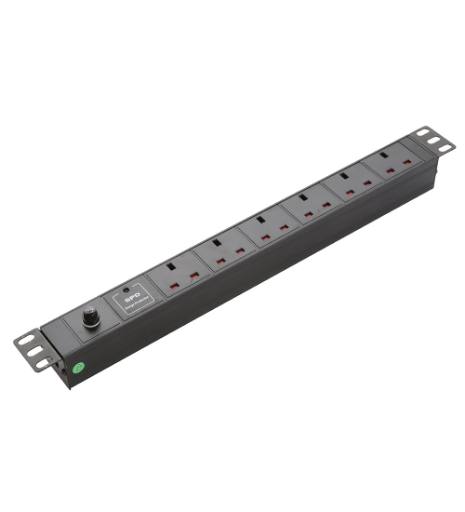 NETPRO PDU 6-Way 1U with Circuit Breaker 13A NP-CPDU6-CB UK
