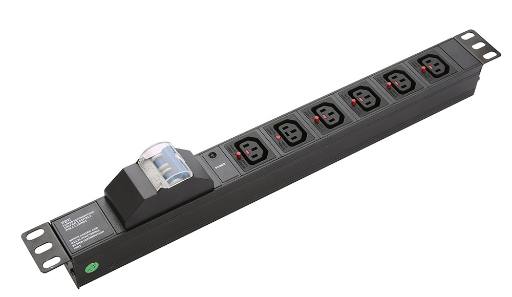 [29505] NETPRO PDU 6-Way 1U with Circuit Breaker 10A NP-CPDU6I-CB IEC