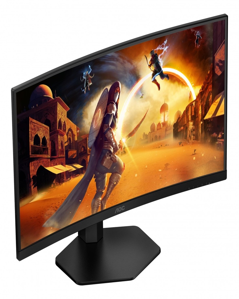 AOC MONITOR CQ27G4X, CURVED GAMING 27'', G, 180HZ, VA LED, 2560x1440, 80M:1, 0.5MS, 300 CD/M², AMD FREESYNC, TILT