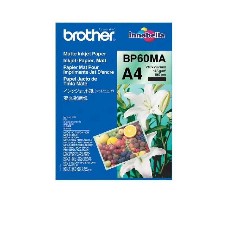 [4977766628518] BP60MA (D) BROTHER A4 MATT INKJET PAPER 145g 25 SHEETS