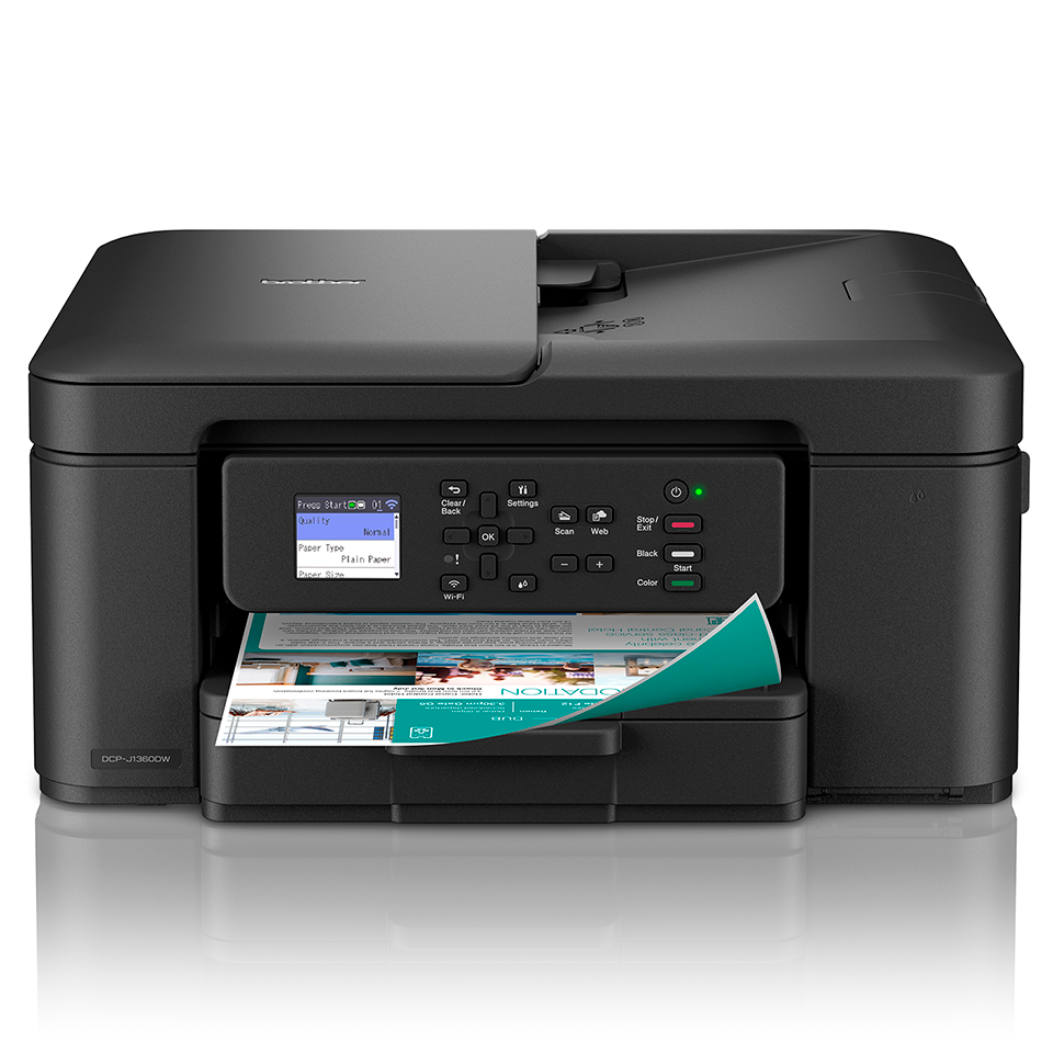 [4977766838757] DCPJ1360DW BROTHER Colour Inkjet Multifuction Printer Wireless with no Fax (LC521)
