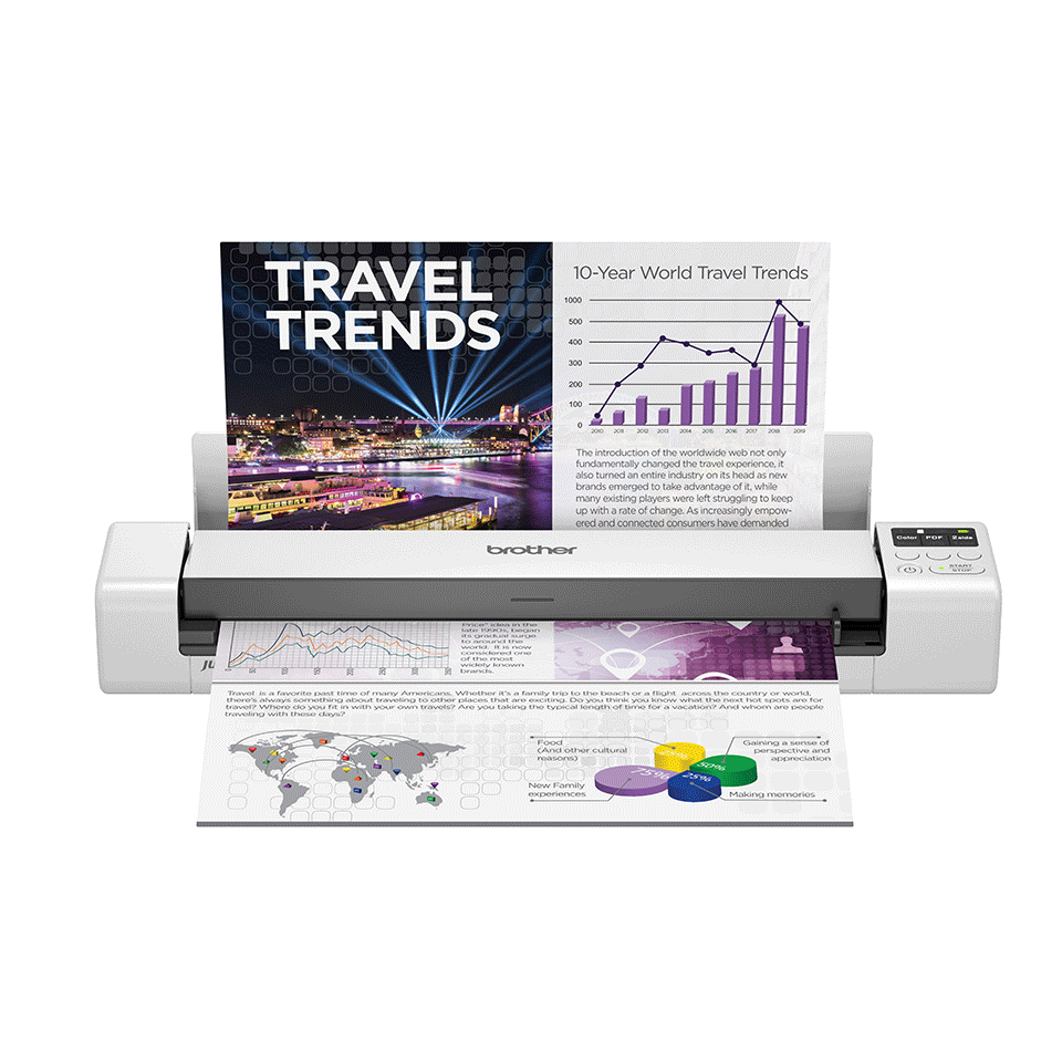 DS940DW BROTHER 2-sided Portable Document Scanner With Wifi